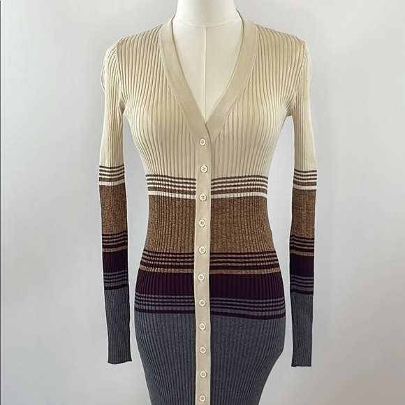 STAUD Sahara Stripe Shoko Sweater Dress XS - Picture 6 of 11